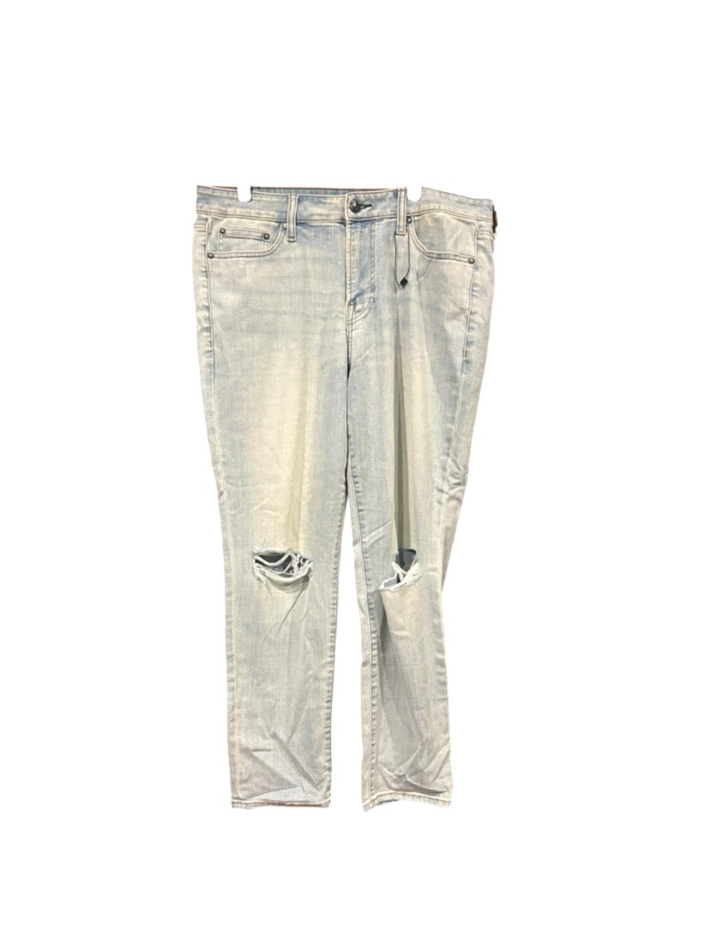 Express Distressed Slim Jeans Light Wash Ripped Denim 33x30 Arz